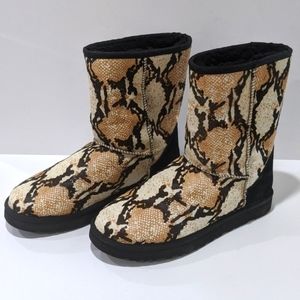 UGG Classic Reptile Calf Hair Boot Womens 11 NWOB